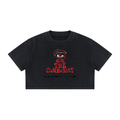I am THE community Women's Mineral Wash Cotton Crop T-Shirt